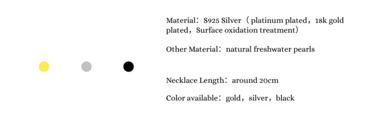 KHAOS "Ice Hockey" Pearl Bracelet – S925 Sterling Silver with Natural Freshwater Pearl