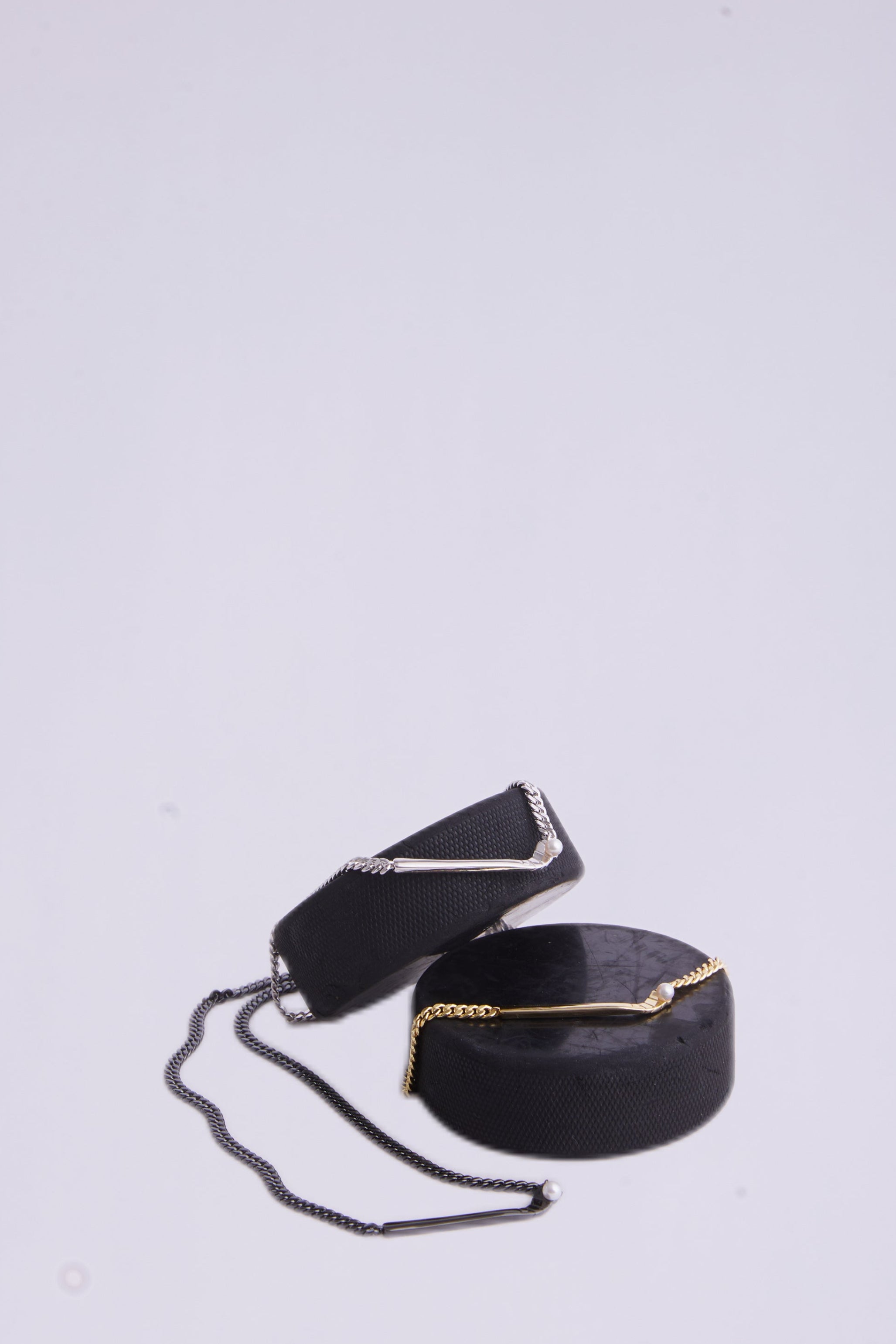 KHAOS "Ice Hockey" Pearl Necklace – S925 Sterling Silver with Natural Freshwater Pearl